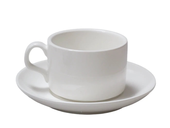 Ceramic Cup And Saucer With Sublimation Coating