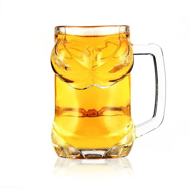 Designed Glass Beer Mugs